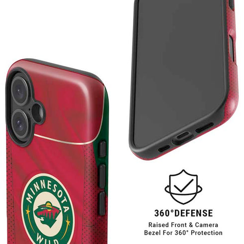 NHL Minnesota Wild Home Jersey iPhone 16 Plus Magsafe Impact Case